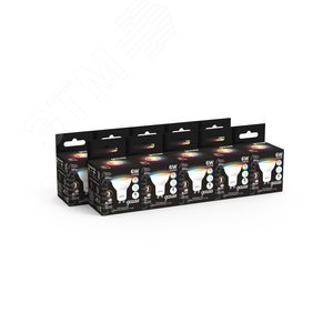 Лампа светодиодная LED 6 Вт 440 лм RGBW софит MR16 GU10 AC 220В RGBW и димирование от пульта Black Gauss - фото 3