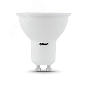 Лампа светодиодная LED 5 Вт 500 лм 3000К AC150-265В GU10 софит MR16 теплая диммируемая Black