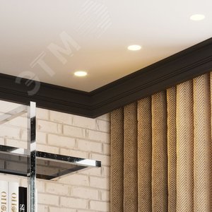 Лампа светодиодная LED 5 Вт 500 лм 3000К софит MR16 теплый GU10 AC 220В Black - фото 15