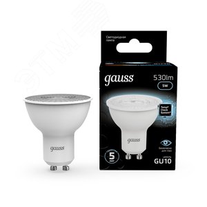 Лампа светодиодная LED 5 Вт 530 лм 4100К софит MR16 нейтральный GU10 AC 220В Black - фото 11