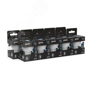 Лампа светодиодная LED 5 Вт 530 лм 4100К софит MR16 нейтральный GU10 AC 220В диммируемая Black - фото 3