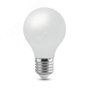 Лампа светодиодная филаментная LED 10 Вт 820 лм 2700К AC185-265В E27 А60 (груша) теплая матовая колба диммируемая Black Filament Gauss 102202110-D GAUSS - 4