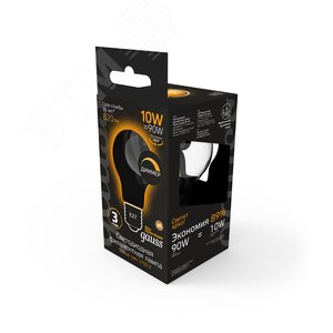 Лампа светодиодная филаментная LED 10 Вт 820 лм 2700К А60 груша теплый E27 AC 220В матовая колба диммируемая Black Filament - фото 5