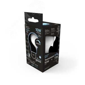 Лампа светодиодная филаментная LED 10 Вт 860 лм 4100К А60 груша нейтральный E27 AC 220В матовая колба диммируемая Black Filament - фото 6