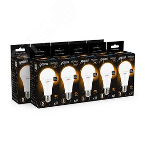 Лампа светодиодная LED 22 Вт 1900 лм 3000К А70 груша теплый E27 AC 220В Black - фото 12