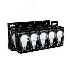 Лампа светодиодная LED 12 Вт 1200 лм 4100К А60 груша нейтральный E27 AC 220В Black - фото 12