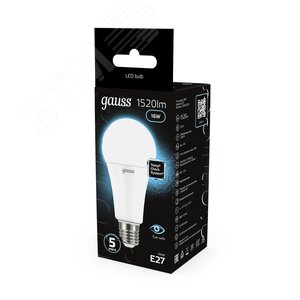 Лампа светодиодная LED 16 Вт 1520 лм 4100К А60 груша нейтральный E27 AC 220В Black - фото 14