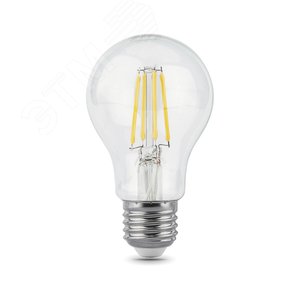 Лампа Gauss Filament А60 8W 740lm 2700К Е27 LED 1/10/40 102802108 GAUSS - 4