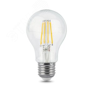 Лампа светодиодная филаментная LED 10 Вт 930 лм 2700К AC185-265В E27 А60 (груша) теплая шаговое диммирование выключателем Black Filament 102802110-S GAUSS - 4
