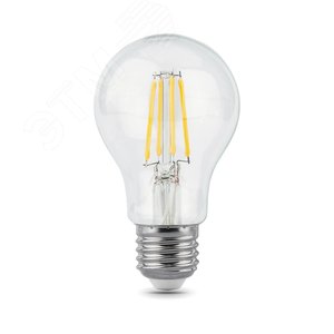 Лампа светодиодная филаментная LED 10 Вт 930 лм 2700К AC185-265В E27 А60 (груша) теплая  Black Filament Gauss 102802110 GAUSS - 4
