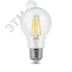Лампа светодиодная филаментная LED 10 Вт 970 лм 4100К AC185-265В E27 А60 (груша) нейтральный Black Filament 102802210 GAUSS