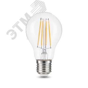 Лампа светодиодная филаментная LED 12 Вт 1200 лм 2700К AC185-265В E27 А60 (груша) теплая Black Filament