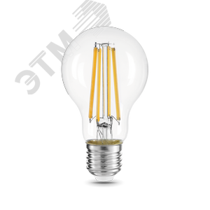 Лампа светодиодная филаментная LED 15 Вт 1400 лм 2700К AC185-265В E27 А60 (груша) теплая  Black Filament Gauss