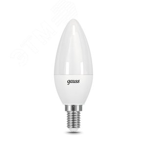 Лампа светодиодная LED 6.5 Вт 520 лм 3000К AC150-265В E14 свеча теплая  Black Gauss 103101107 GAUSS - 3