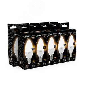 Лампа светодиодная LED 6.5 Вт 520 лм 3000К свеча теплый E14 AC 220В Black - фото 12