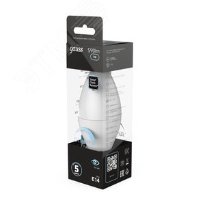 Лампа светодиодная LED 7 Вт 590 лм 4100К свеча нейтральный E14 AC 220В диммируемая Black - фото 5