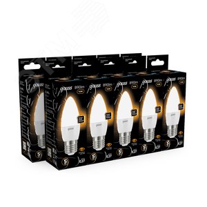 Лампа светодиодная LED 9.5 Вт 890 лм 3000К свеча теплый E27 AC 220В Black - фото 12