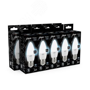 Лампа светодиодная LED 9.5 Вт 950 лм 4100К свеча нейтральный E27 AC 220В Black - фото 12