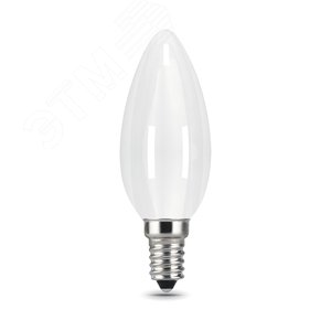 Лампа светодиодная филаментная LED 5 Вт 420 лм 2700К AC185-265В E14 свеча теплая матовая колба Black Filament 103201105 GAUSS - 4