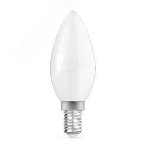 Лампа светодиодная филаментная LED 4.5 Вт 400 лм 4100К свеча нейтральный E14 AC 220В матовая колба Basic - фото 1