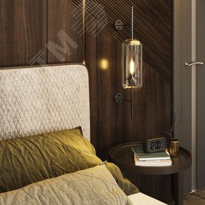 Лампа светодиодная филаментная LED 3.8 Вт 350 лм 2400К свеча теплый E14 AC 220В золотистая колба Basic - фото 6