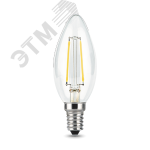 Лампа светодиодная филаментная LED 9 Вт 710 лм 4100К AC185-265В E14 свеча нейтральный Black Filament