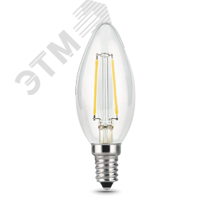 Лампа светодиодная филаментная LED 11 Вт 830 лм 4100К AC185-265В E14 свеча нейтральный Black Filament