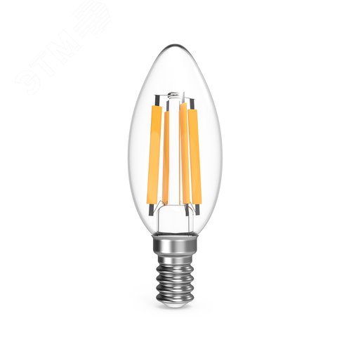 Лампа светодиодная филаментная LED 13 Вт 1150 лм 4100К свеча нейтральный E14 AC 220В прозрачная колба Black Filament - фото 1