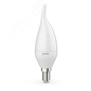 Лампа светодиодная LED 9.5 Вт 890 лм 3000К свеча на ветру теплый E14 AC 220В Black - фото 1