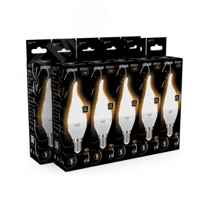 Лампа светодиодная LED 9.5 Вт 890 лм 3000К свеча на ветру теплый E14 AC 220В Black - фото 12