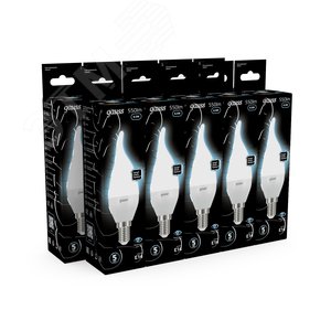 Лампа светодиодная LED 6.5 Вт 550 лм 4100К свеча на ветру нейтральный E14 AC 220В Black - фото 12