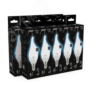 Лампа светодиодная LED 9.5 Вт 950 лм 4100К свеча на ветру нейтральный E14 AC 220В Black - фото 12