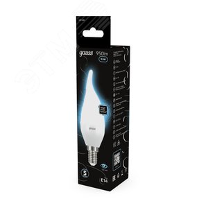 Лампа светодиодная LED 9.5 Вт 950 лм 4100К свеча на ветру нейтральный E14 AC 220В Black - фото 14