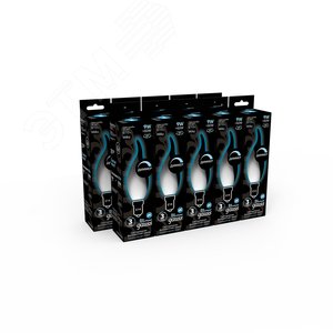 Лампа светодиодная филаментная LED 9 Вт 610 лм 4100К свеча на ветру нейтральный E14 AC 220В матовая колба диммируемая Black Filament - фото 3