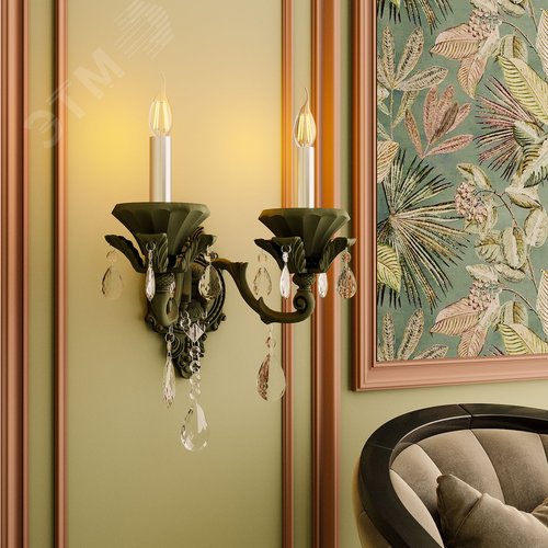 Лампа светодиодная филаментная LED 7 Вт 550 лм 2700К свеча на ветру теплый E14 AC 220В прозрачная колба Black Filament - фото 14