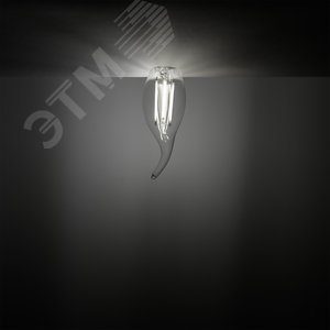 Лампа светодиодная филаментная LED 11 Вт 830 лм 4100К AC185-265В E14 свеча нейтральный  Black Filament Gauss 104801211 GAUSS - 4