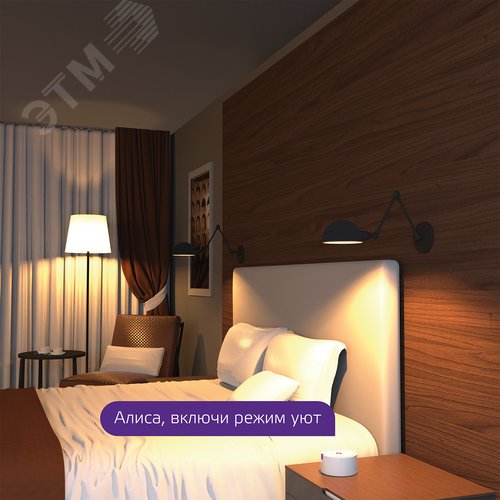 Лампа светодиодная умная SMD LED 8.5 Вт 806 лм 2700К E27 AC 220В IP20 диммируемая управление по Wi-Fi Smart Home - фото 12