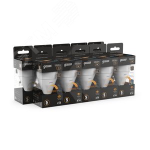 Лампа светодиодная LED 7 Вт 560 лм 3000К шар P45 теплый E14 AC 220В диммируемая Black - фото 3