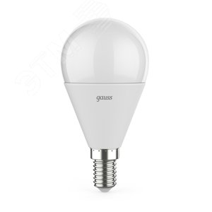 Лампа светодиодная LED 7 Вт 590 лм 4100К шар P45 нейтральный E14 AC 220В диммируемая Black - фото 1