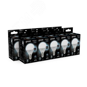 Лампа светодиодная LED 9.5 Вт 950 лм 4100К шар P45 нейтральный E14 AC 220В Black - фото 12