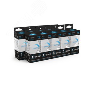 Лампа светодиодная LED 7 Вт 590 лм 6500К шар P45 холодный E14 AC 220В диммируемая Black - фото 3