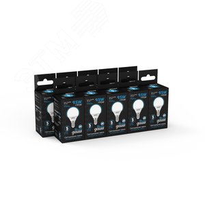 Лампа светодиодная LED 9.5 Вт 950 лм 6500К шар P45 холодный E14 AC 220В Black - фото 13