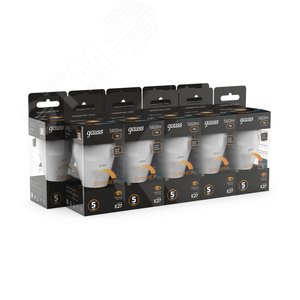 Лампа светодиодная LED 7 Вт 560 лм 3000К шар P45 теплый E27 AC 220В диммируемая Black - фото 3