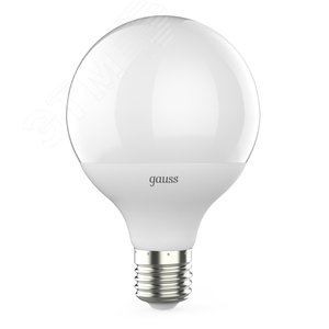 Лампа светодиодная LED 16 Вт 1480 лм 3000К шар G95 теплый E27 AC 220В Black - фото 1