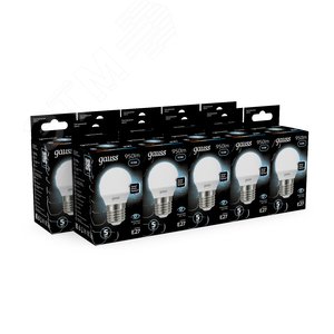 Лампа светодиодная LED 9.5 Вт 950 лм 4100К шар P45 нейтральный E27 AC 220В Black - фото 12