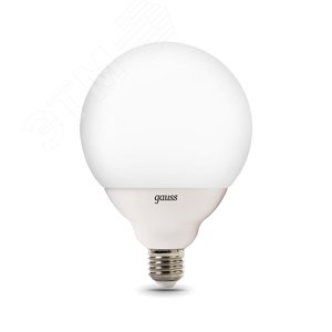 Лампа светодиодная LED 22 Вт 190х65В E27 шар G125 нейтральный Black
