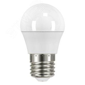 Лампа светодиодная LED 7 Вт 550 лм 6500К шар P45 холодный E27 AC 220В шаговое диммирование выключателем Black - фото 1