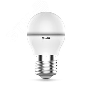 Лампа светодиодная LED 6 Вт 440 лм RGBW шар P45 E27 AC 220В RGBW и диммирование от пульта Black - фото 1