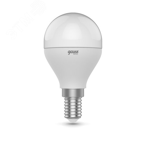 Лампа светодиодная LED 7 Вт 470 лм 3000-6500К шар P45 E14 AC 220В изменяемая цветовая температура Basic - фото 1