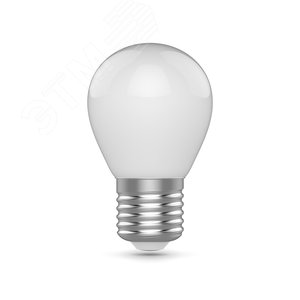 Лампа светодиодная филаментная LED 4.5 Вт 380 лм 2700К AC180-240В E27 шар P45 теплая матовая колба Basic Gauss 1055215 GAUSS - 3